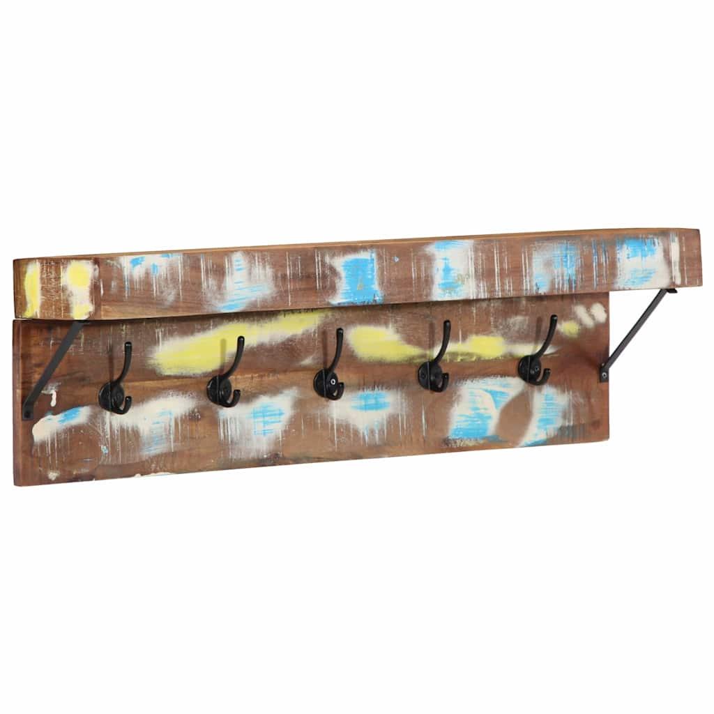 Perchero Multicolor 73 x 19 x 23 cm Madera maciza recuperada