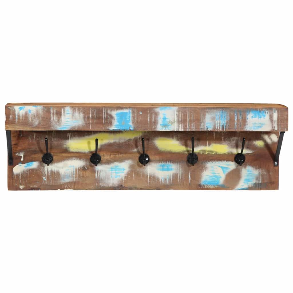 Perchero Multicolor 73 x 19 x 23 cm Madera maciza recuperada