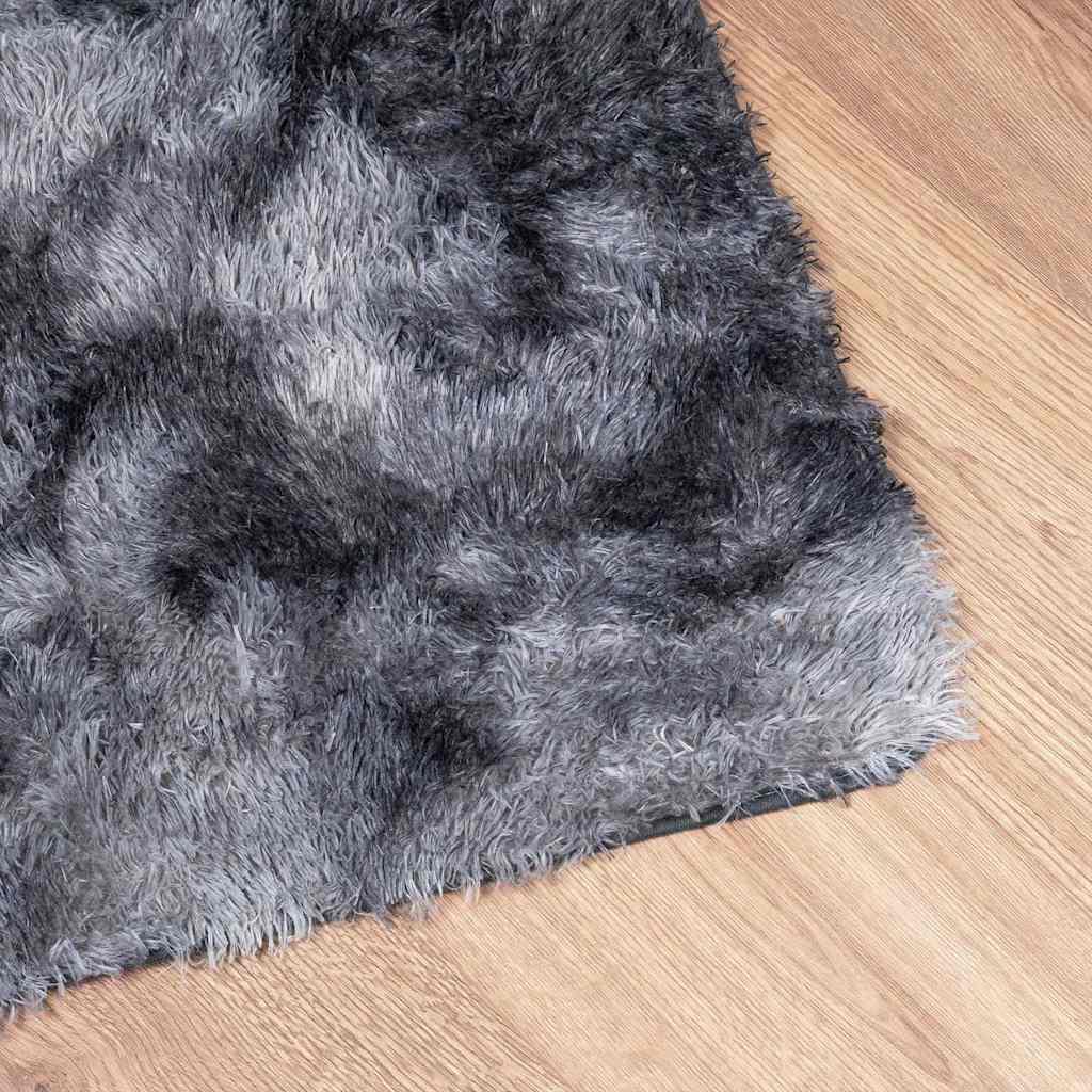 Alfombra de pelo largo NAVARRA gris oscuro 120x170 cm Poliéster