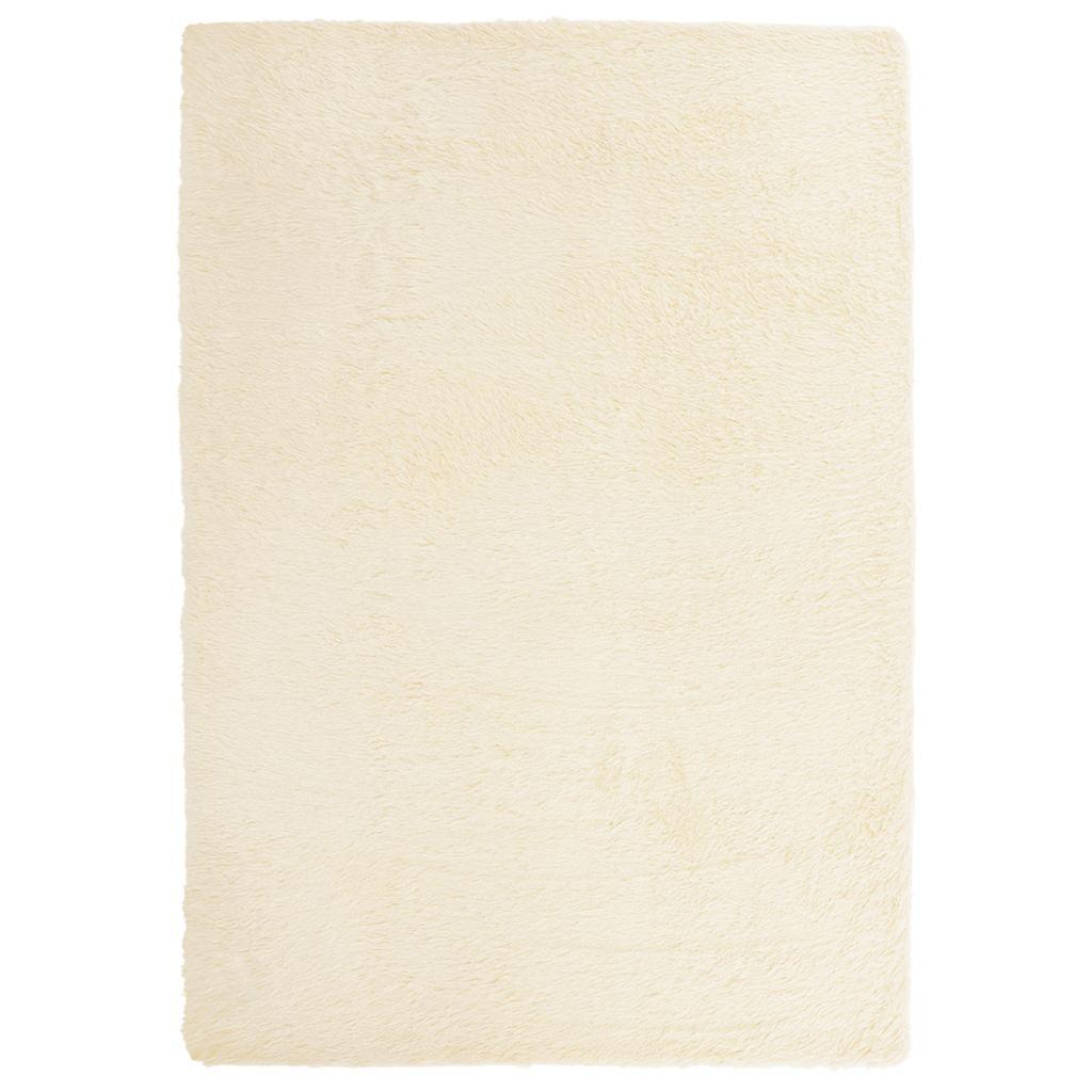 Alfombra de pelo largo NAVARRA color crema 120x170 cm Poliéster