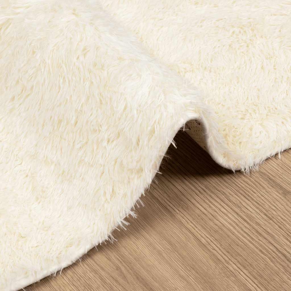 Alfombra de pelo largo NAVARRA color crema 120x170 cm Poliéster