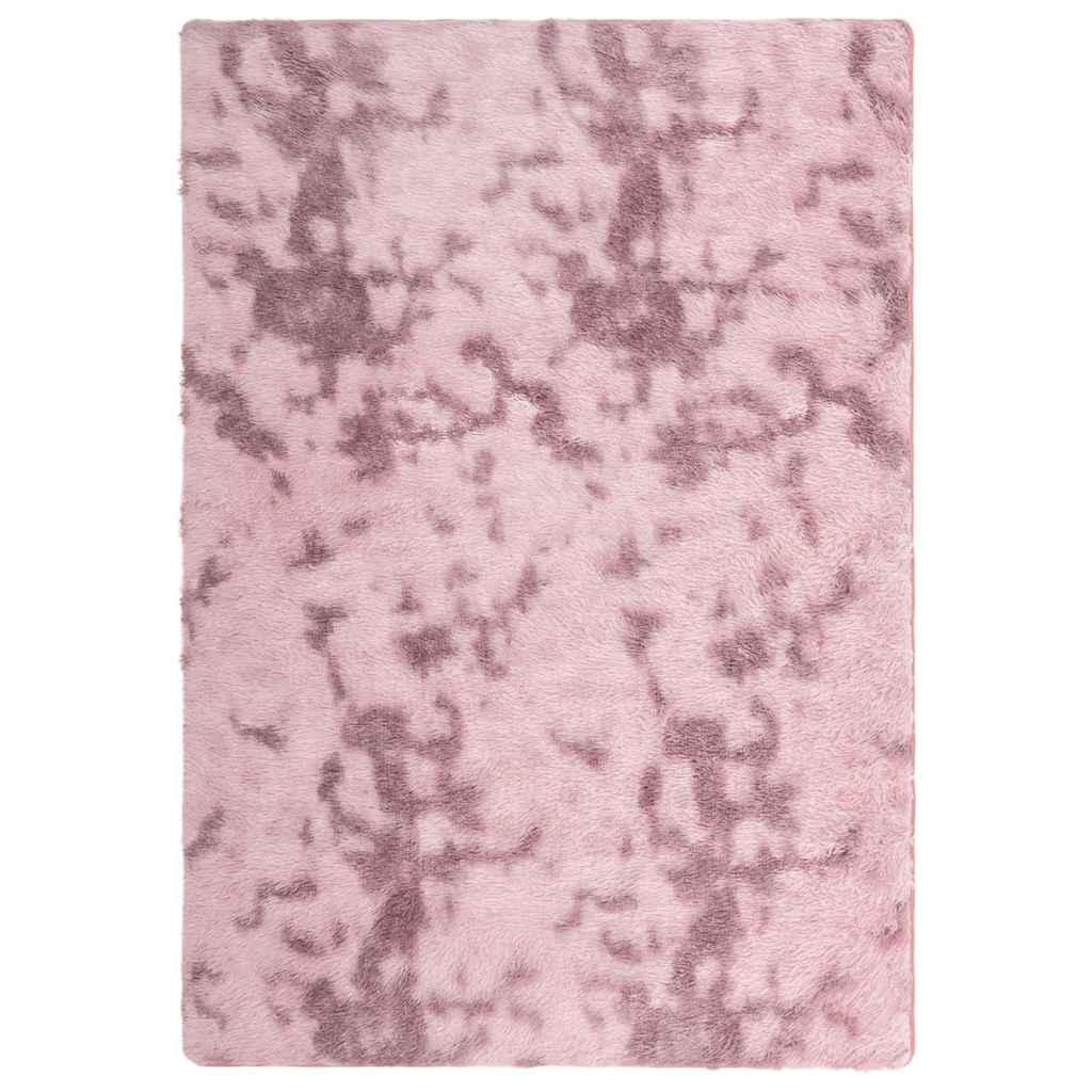 Alfombra de pelo largo NAVARRA rosa polvoriento 120x170 cm