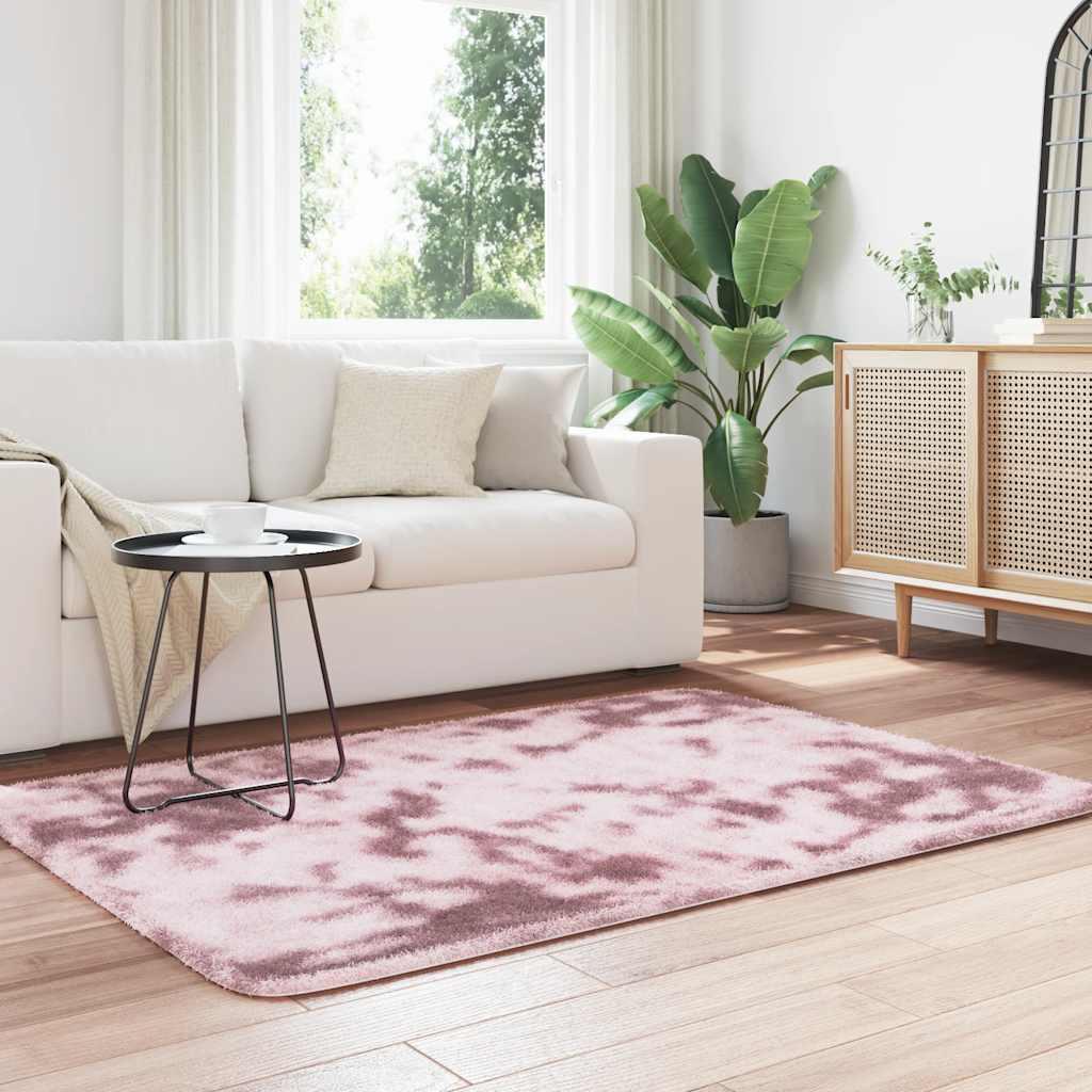 Alfombra de pelo largo NAVARRA rosa polvoriento 120x170 cm