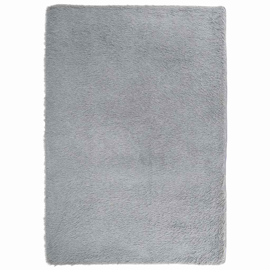 Alfombra de pelo largo NAVARRA gris oscuro 120x170 cm Poliéster