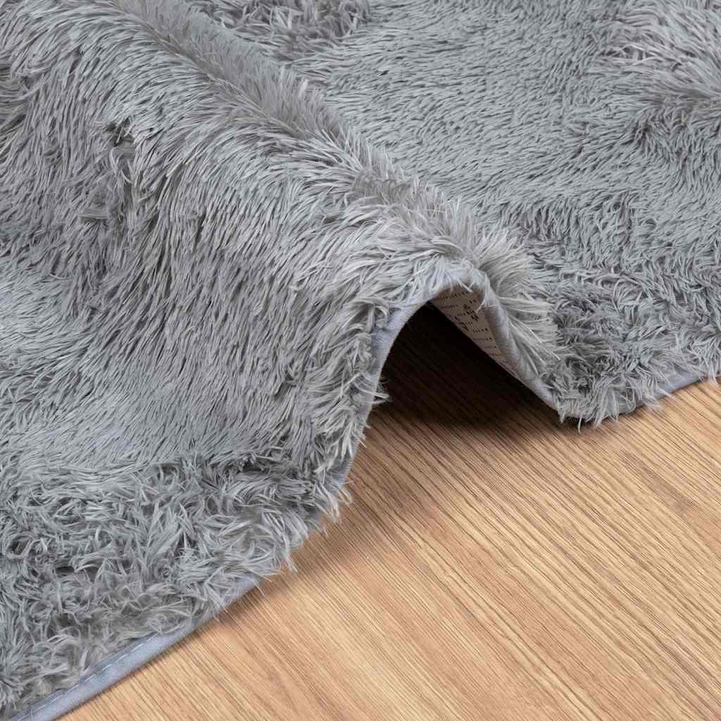 Alfombra de pelo largo NAVARRA gris oscuro 120x170 cm Poliéster