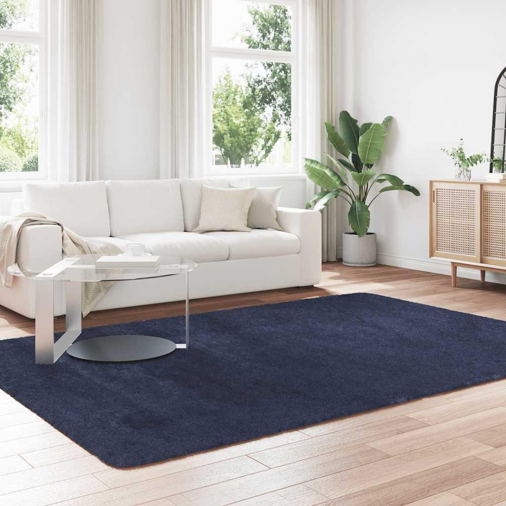 Alfombra de pelo largo NAVARRA gris oscuro 120x170 cm Poliéster