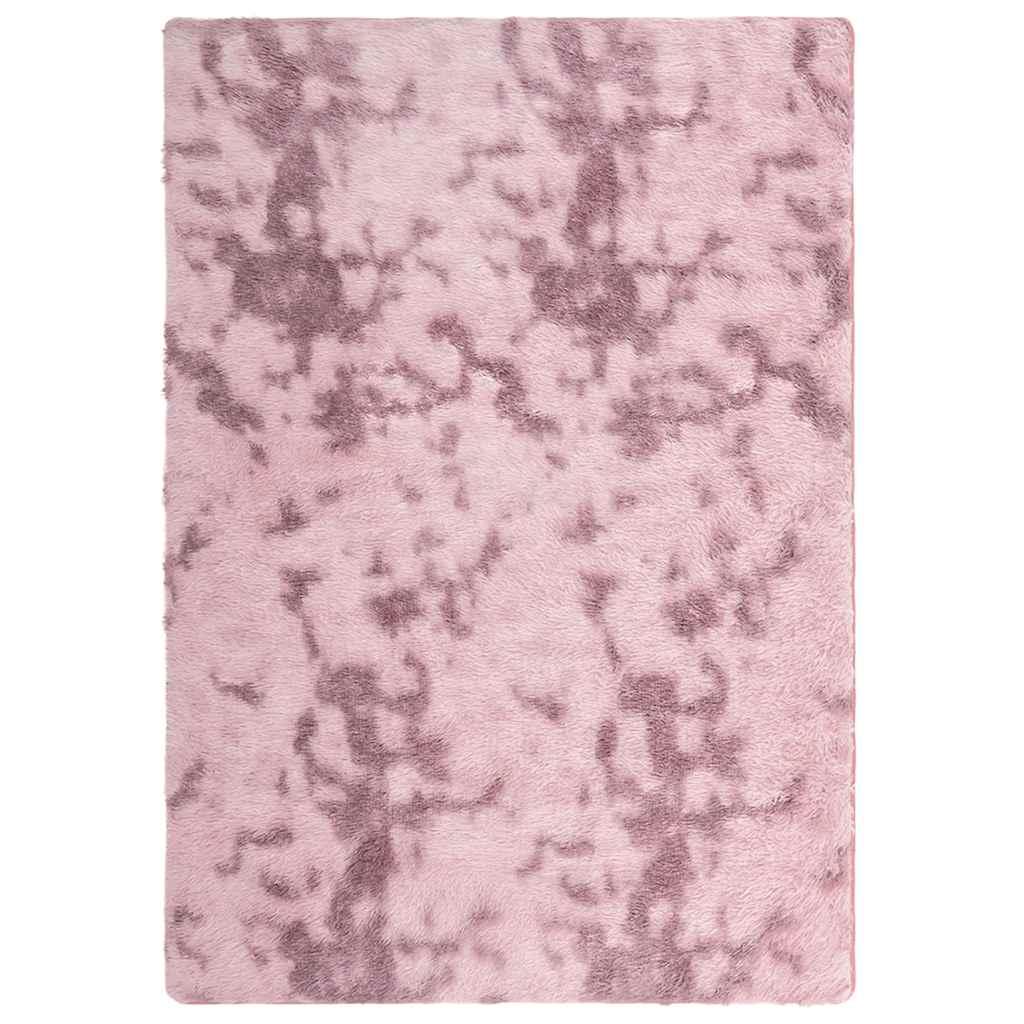 Alfombra de pelo largo NAVARRA rosa polvoriento