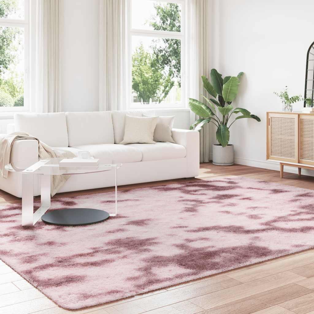 Alfombra de pelo largo NAVARRA rosa polvoriento