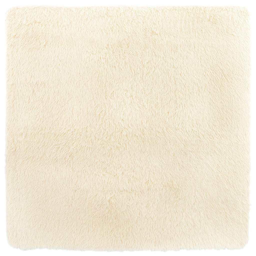 Alfombra peluda de pelo largo NAVARRA beige 120x170cm Poliéster