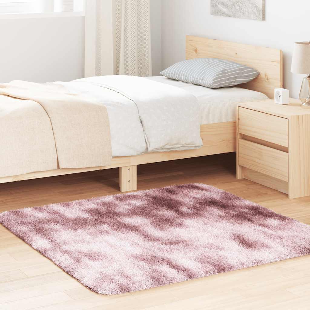 Alfombra de pelo largo NAVARRA rosa polvoriento