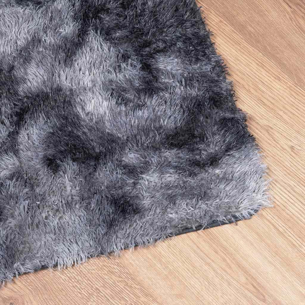 Alfombra de pelo largo NAVARRA gris oscuro 120x170 cm Poliéster