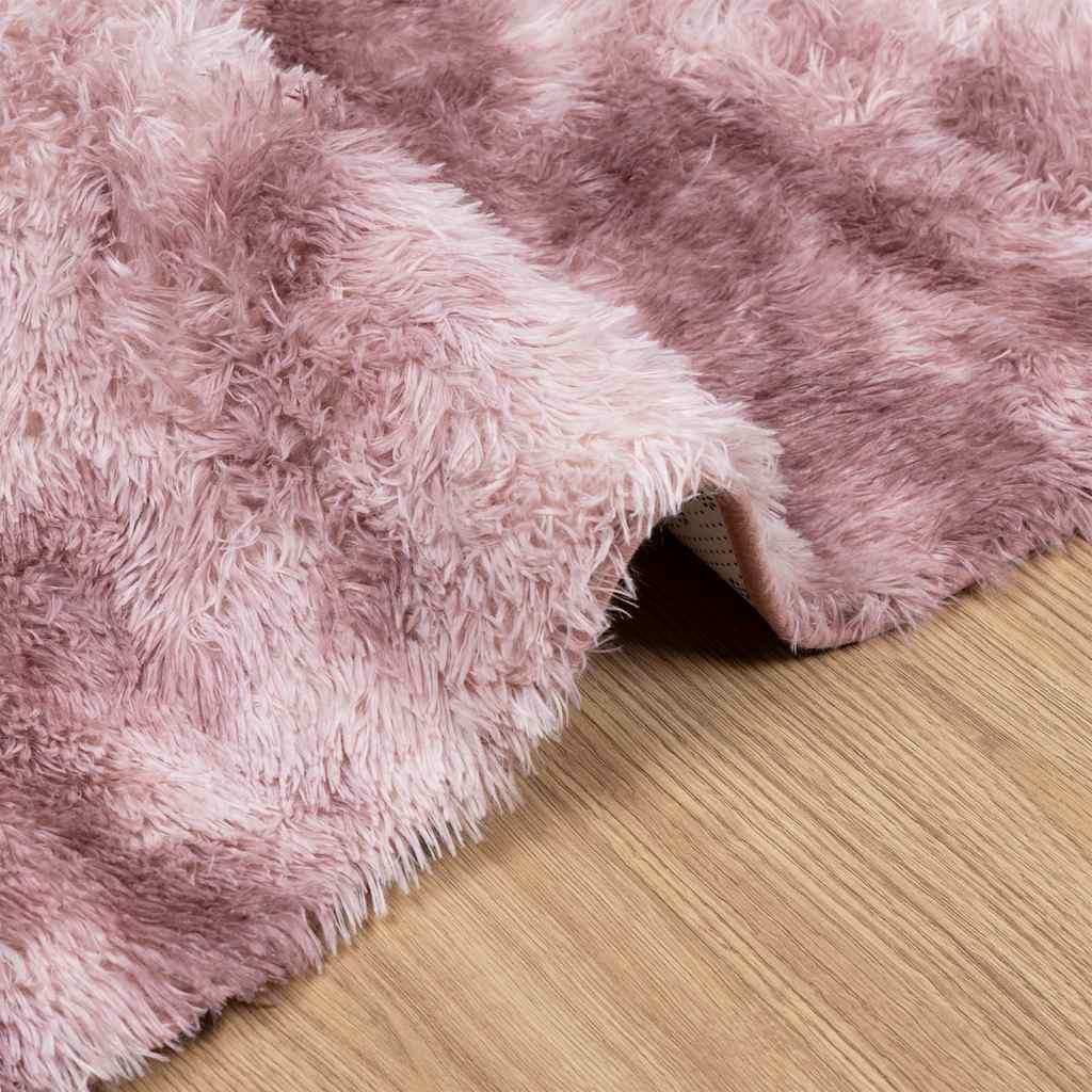 Alfombra de pelo largo NAVARRA rosa polvoriento 120x170 cm