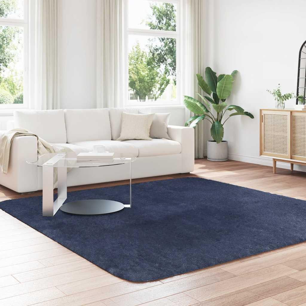 Alfombra de pelo largo NAVARRA gris oscuro 120x170 cm Poliéster