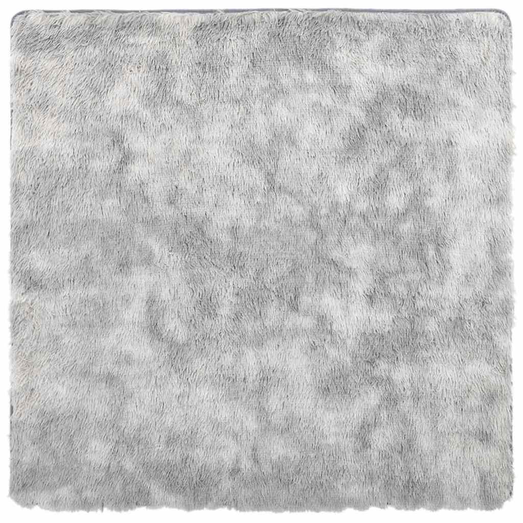 Alfombra de pelo largo NAVARRA gris plateado 120x120 cm
