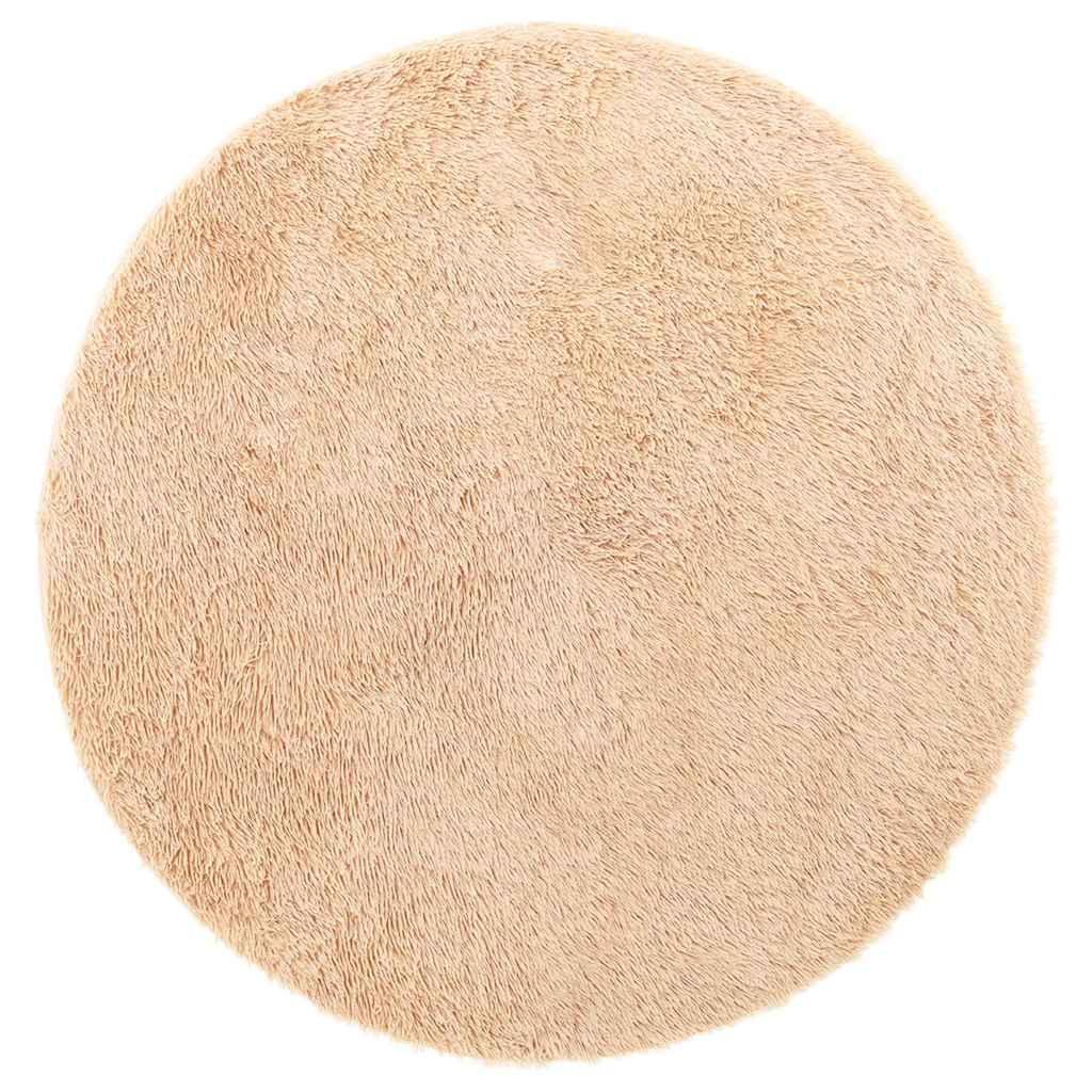 Alfombra peluda de pelo largo NAVARRA beige 80x150 cm Poliéster
