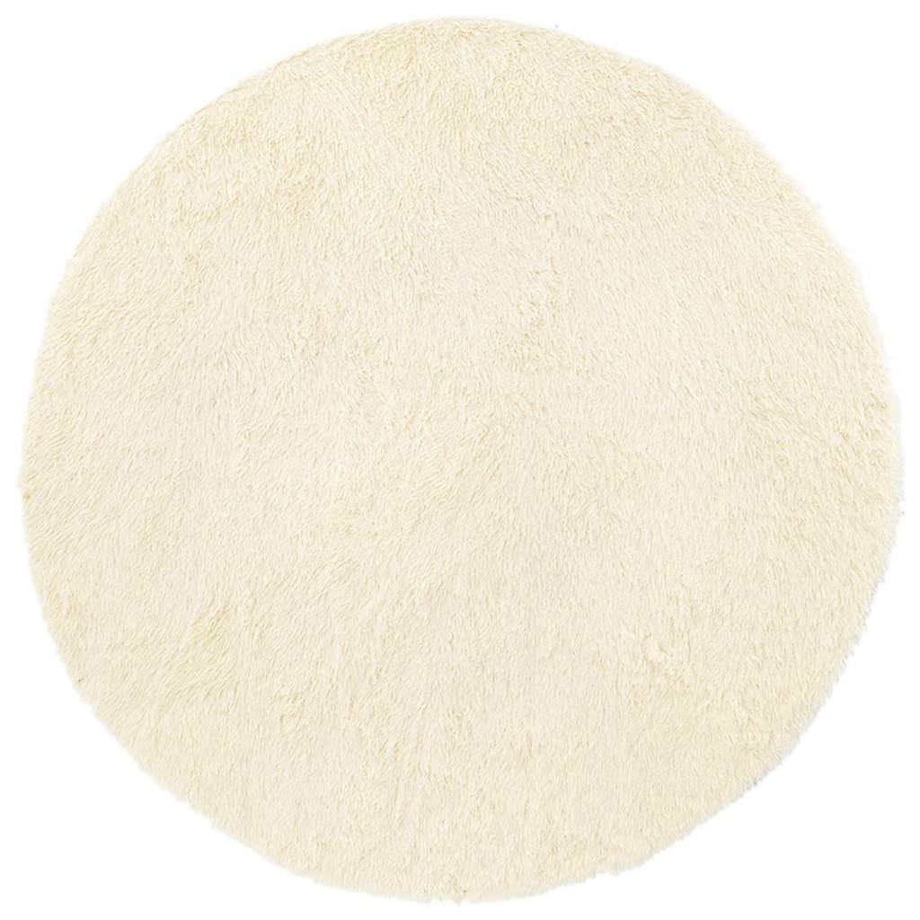 Alfombra peluda de pelo largo NAVARRA crema 130x200cm poliéster