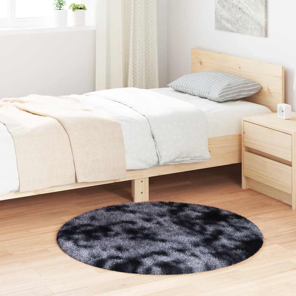Alfombra de pelo largo NAVARRA azul marino 240x340 cm poliéster