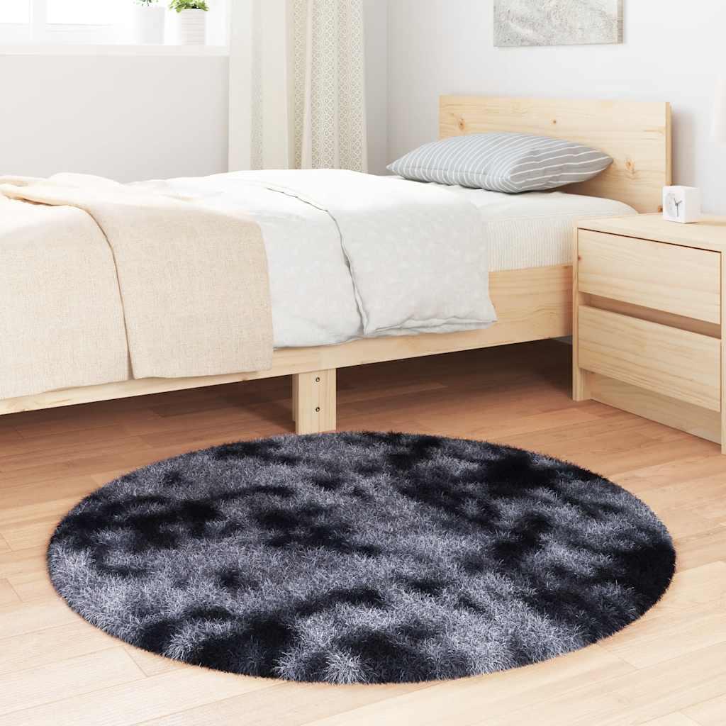 Alfombra de pelo largo NAVARRA azul marino 240x340 cm poliéster