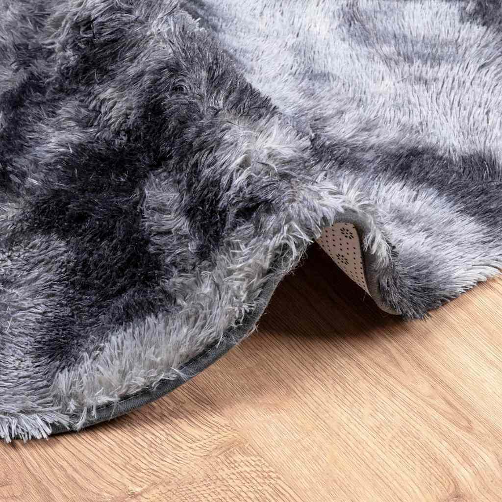 Alfombra de pelo largo NAVARRA azul marino 240x340 cm poliéster