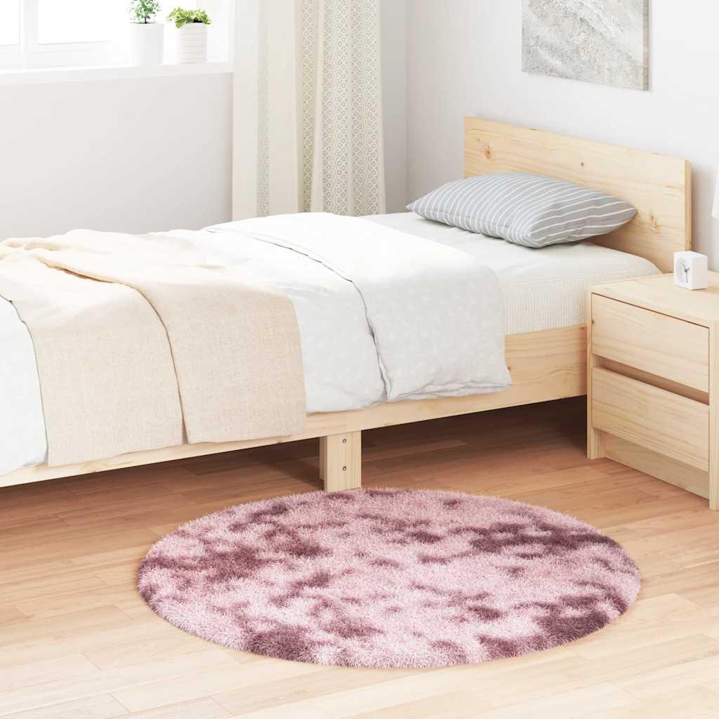 Alfombra de pelo largo NAVARRA rosa polvoriento 200x200 cm