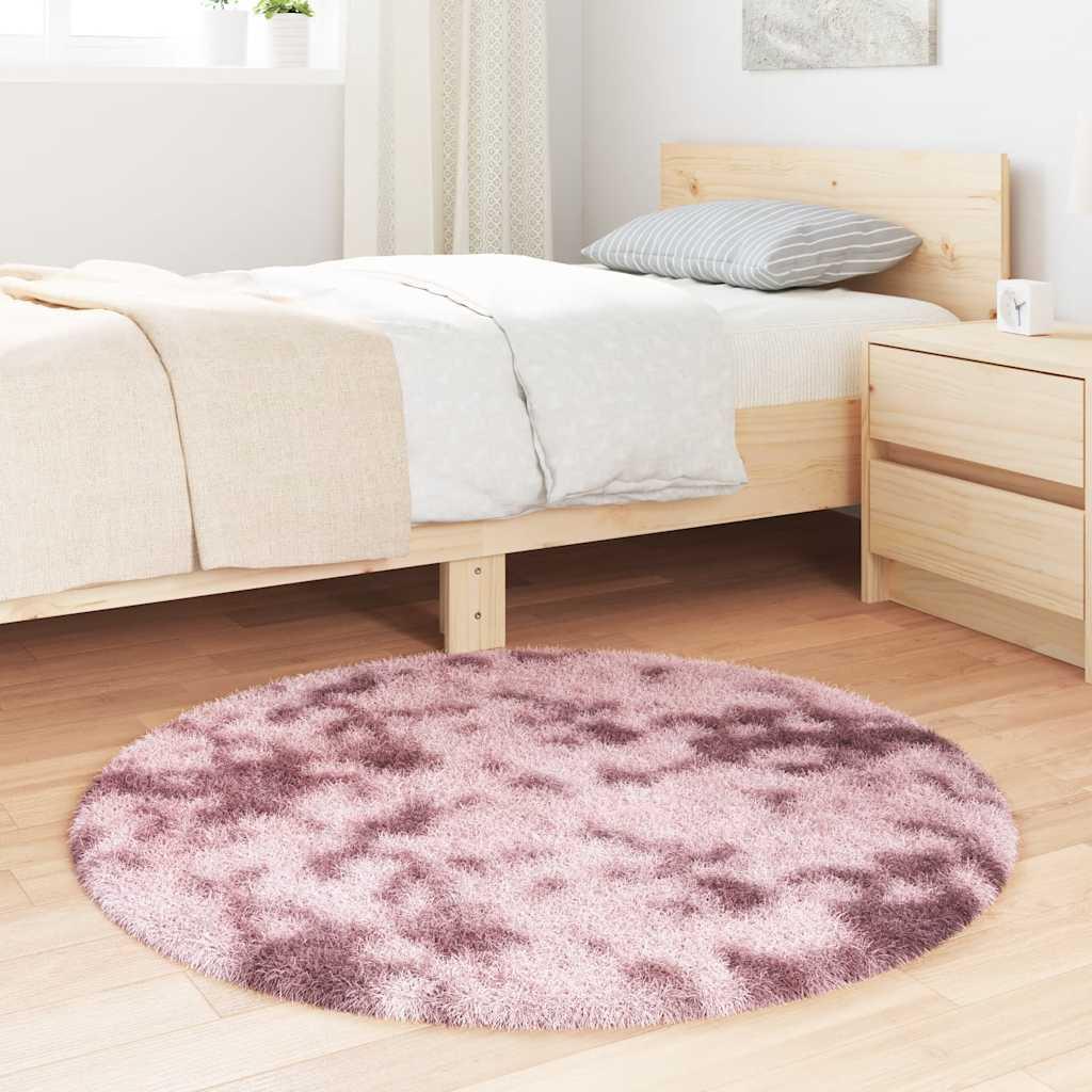 Alfombra de pelo largo NAVARRA rosa polvoriento 200x200 cm
