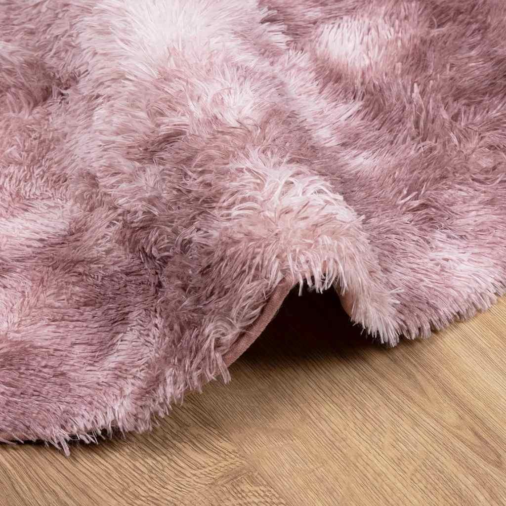 Alfombra de pelo largo NAVARRA rosa polvoriento 200x200 cm