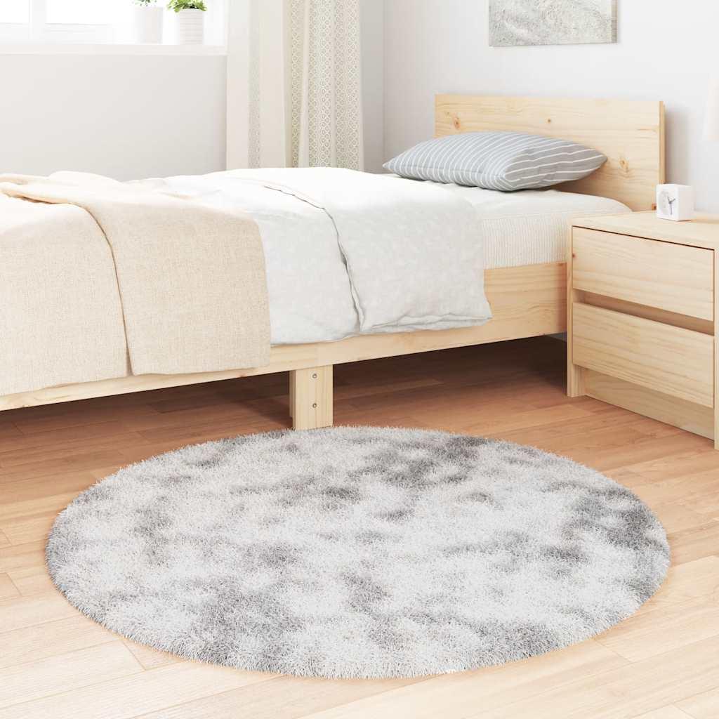 Alfombra de pelo largo NAVARRA gris plateado 100x100 cm