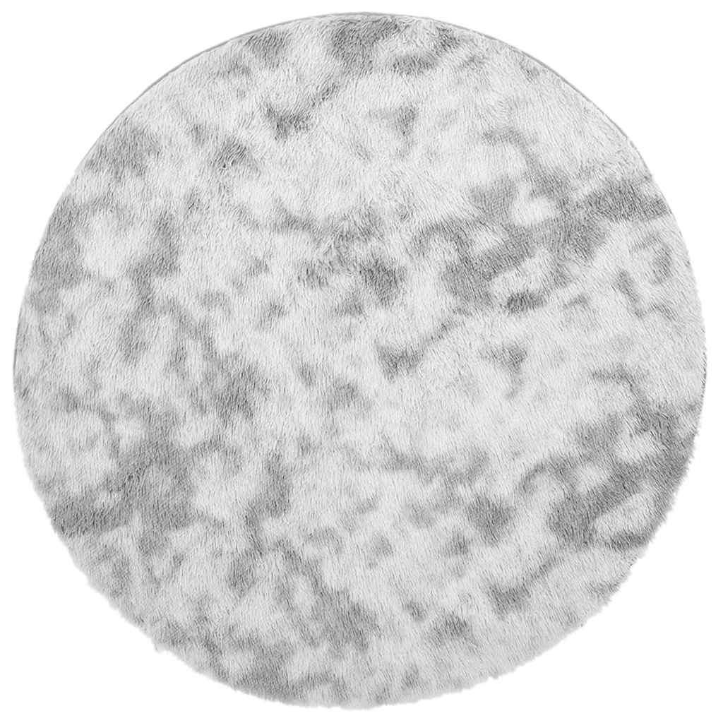 Alfombra de pelo largo NAVARRA gris plateado 120x120 cm