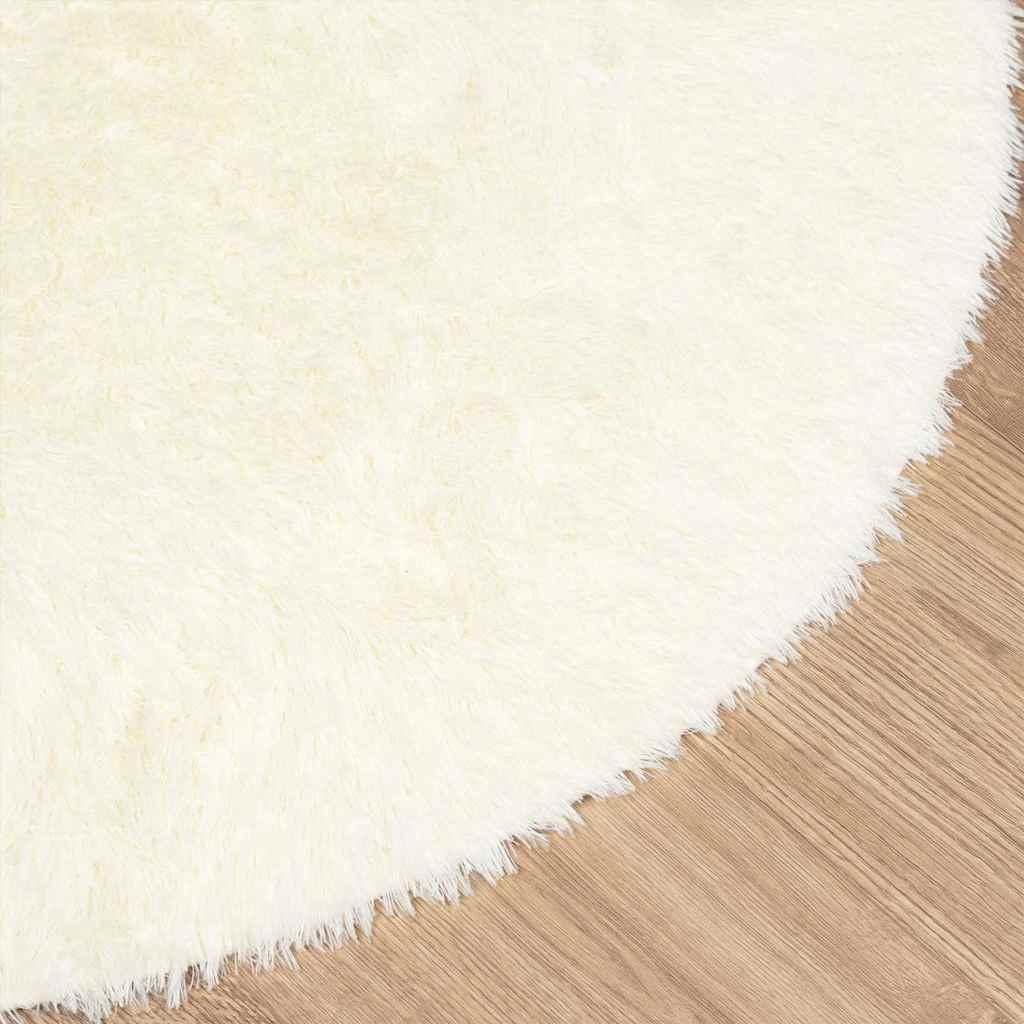 Alfombra peluda de pelo largo NAVARRA crema 130x200cm poliéster