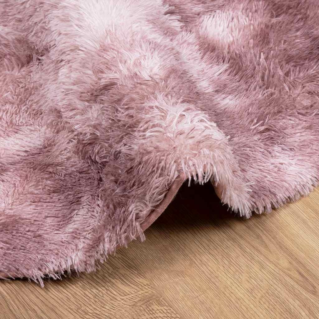 Alfombra de pelo largo NAVARRA rosa polvoriento 200x200 cm