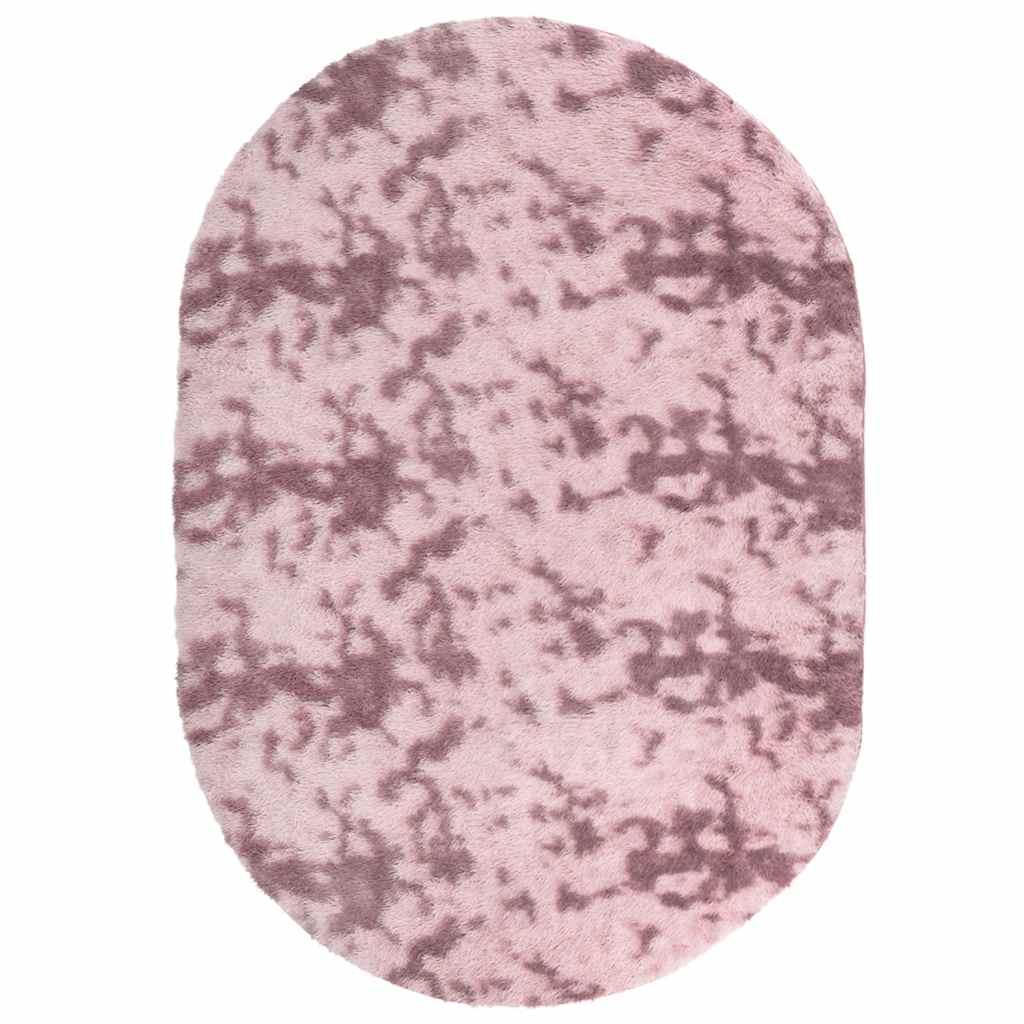 Alfombra de pelo largo NAVARRA rosa polvoriento