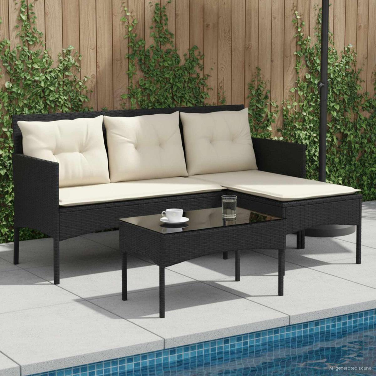 Conjunto de sofás de jardín 2 uds