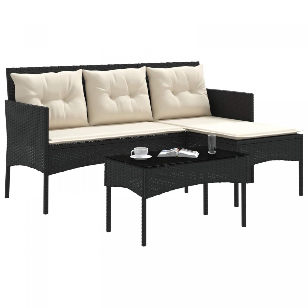 Conjunto de sofás de jardín 2 uds