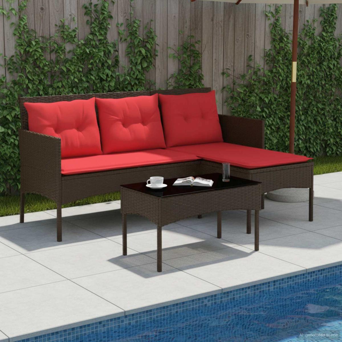 Conjunto de sofás de jardín 2 uds