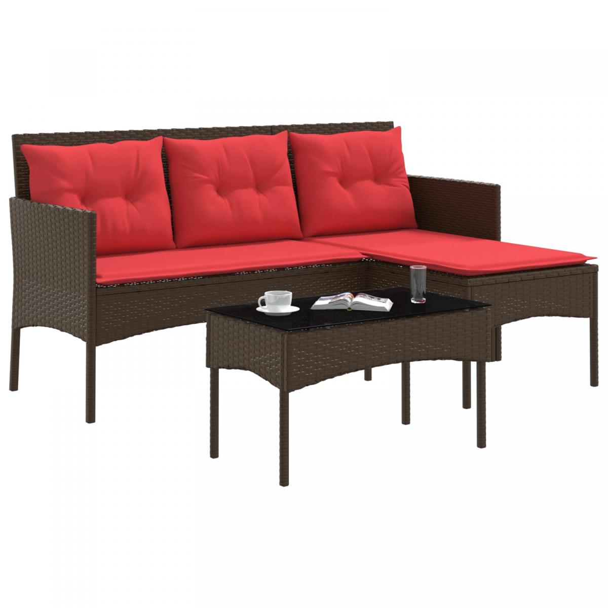 Conjunto de sofás de jardín 2 uds