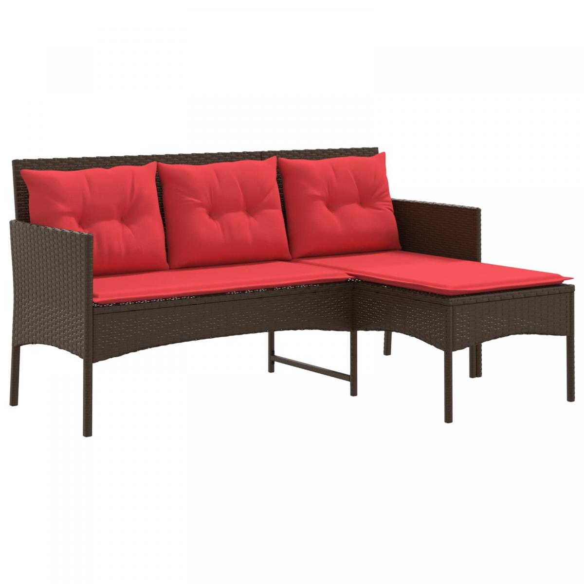 Conjunto de sofás de jardín 2 uds