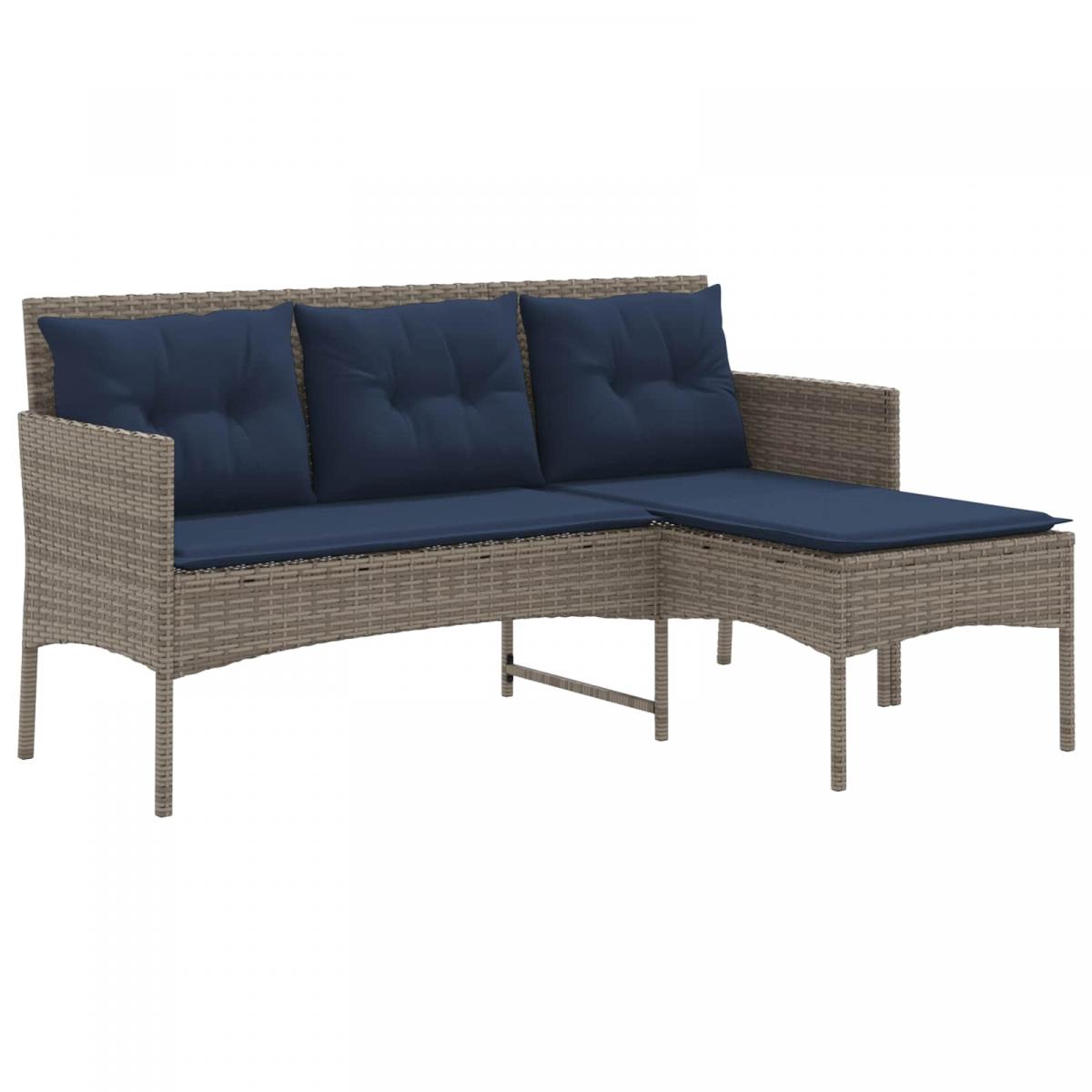 Conjunto de sofás de jardín 2 uds