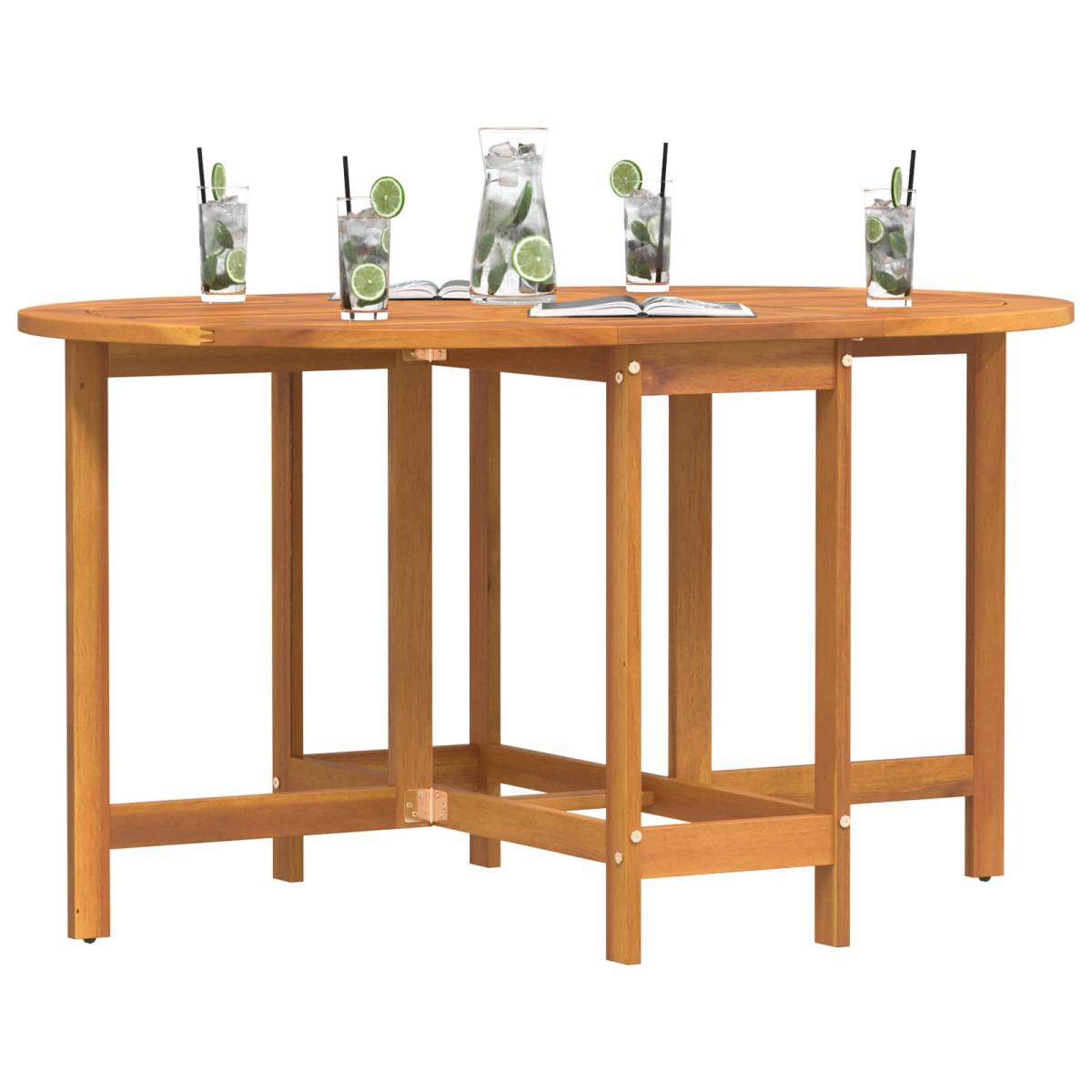 Mesa de Jardín Madera de Acacia Sólida