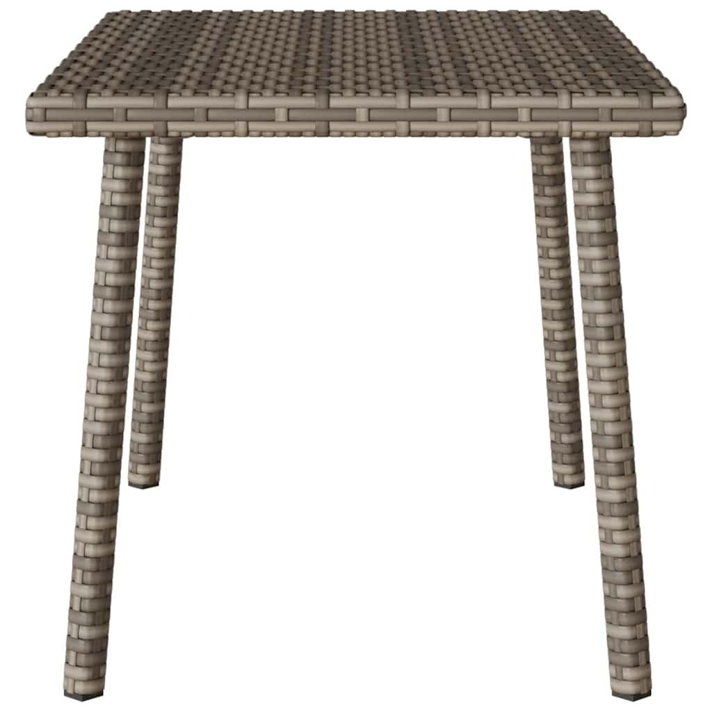 Mesa centro jardín rectangular beige 60x40x37cm ratán sintético
