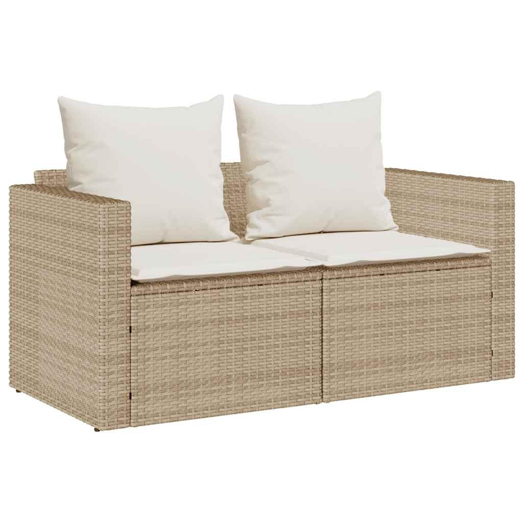 Set de muebles de jardín con cojines apilables 5 pzas