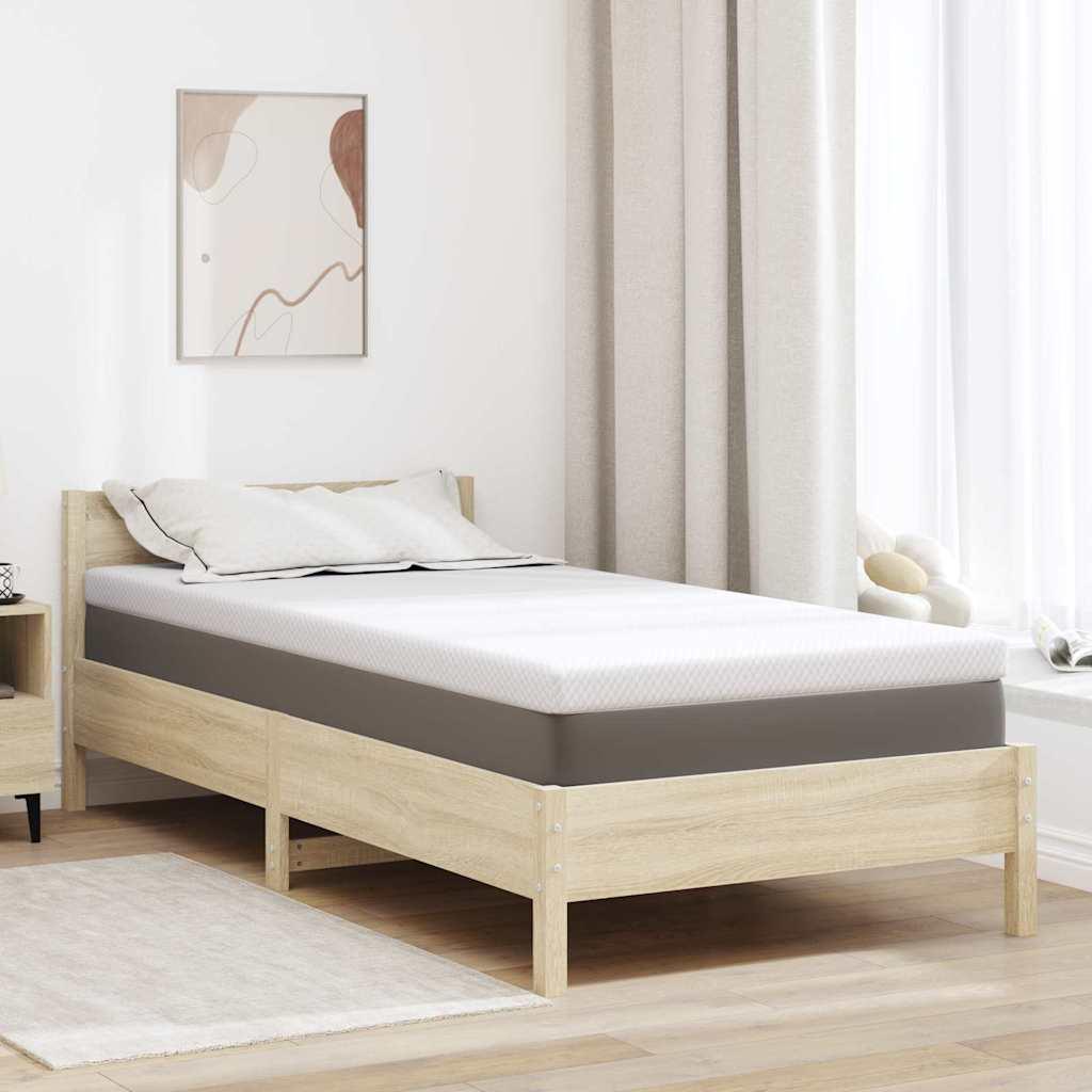 Colchón de espuma viscoelástica 100 x 200 cm Thick Suave Blanco