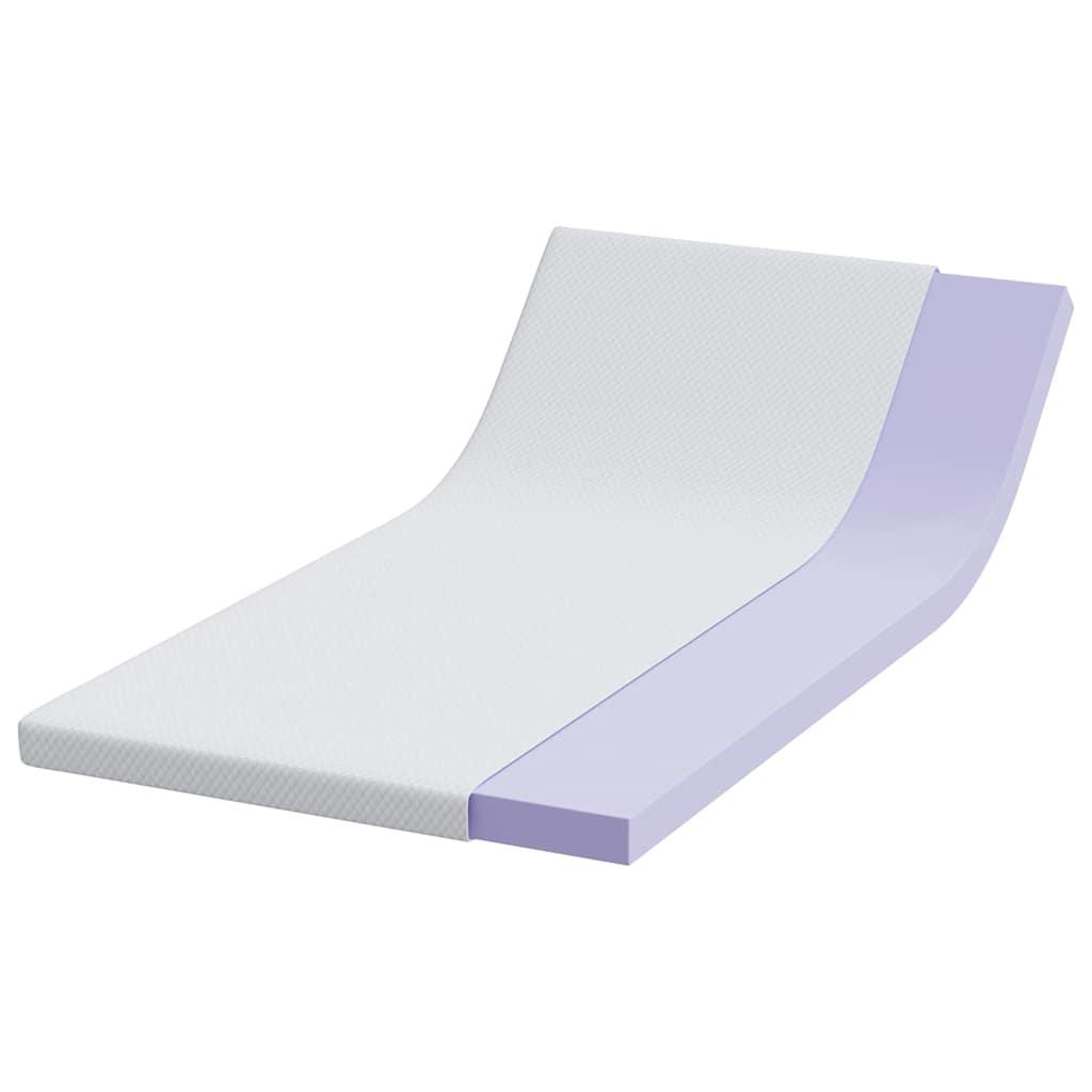 Colchón de espuma viscoelástica 100 x 200 cm Thick Suave Blanco