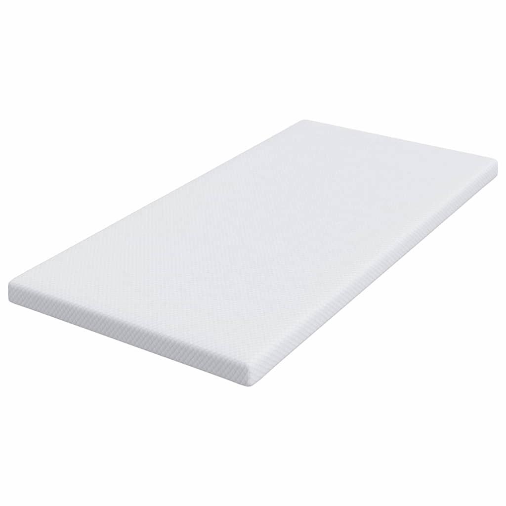 Colchón de espuma viscoelástica 100 x 200 cm Thick Suave Blanco
