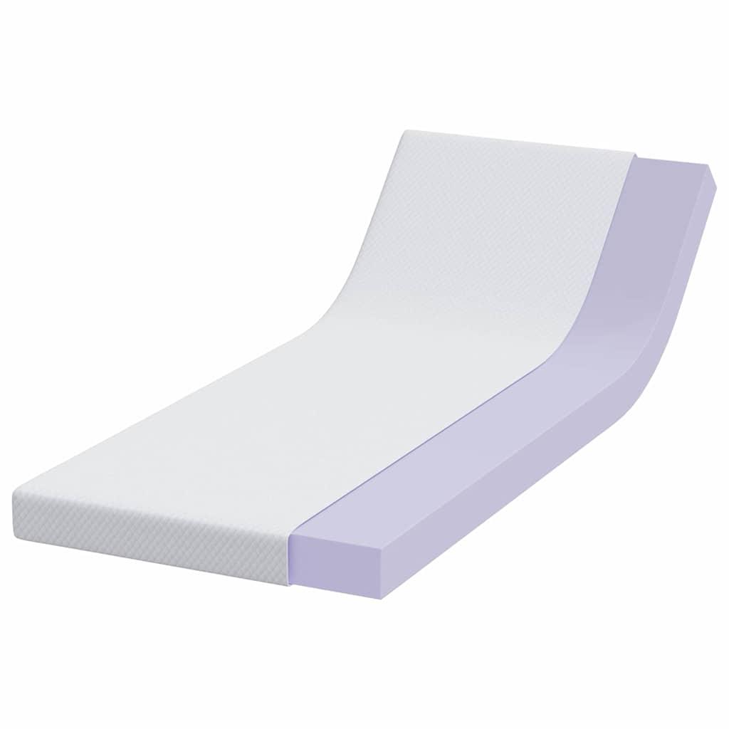 Colchón de espuma viscoelástica 100 x 200 cm Thick Suave Blanco