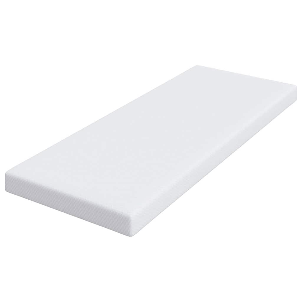 Colchón de espuma viscoelástica 100 x 200 cm Thick Suave Blanco