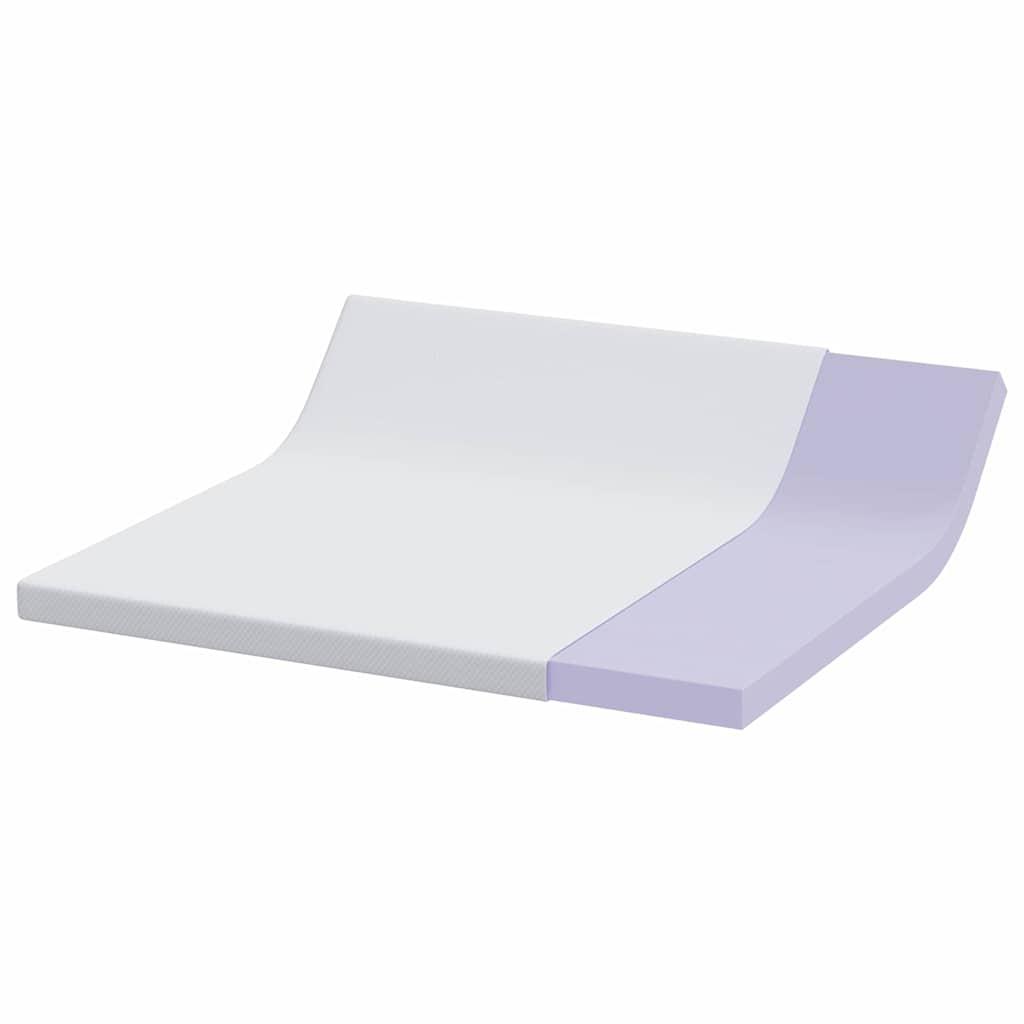 Colchón de espuma viscoelástica 100 x 200 cm Thick Suave Blanco
