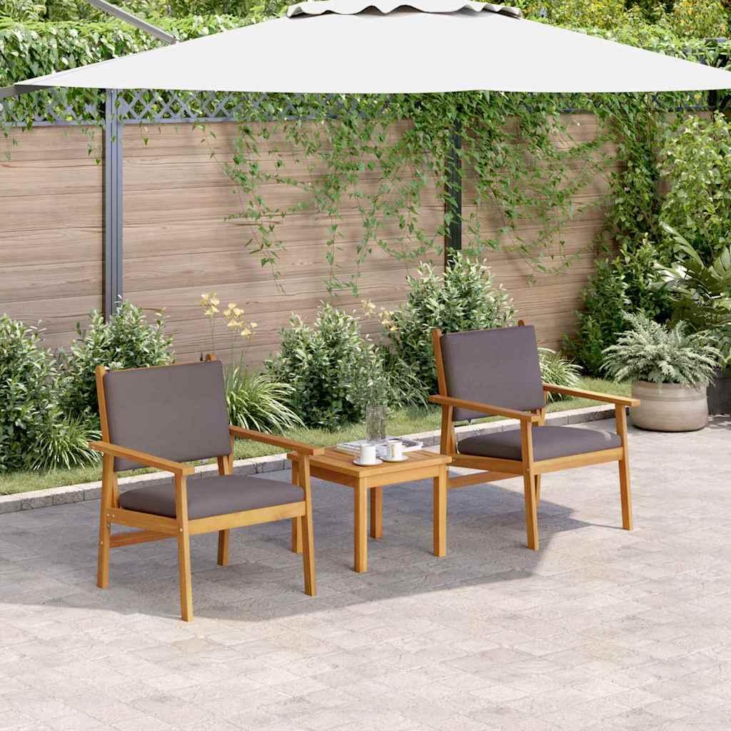 Silla de Jardín 2 uds. Madera de Acacia Sólida