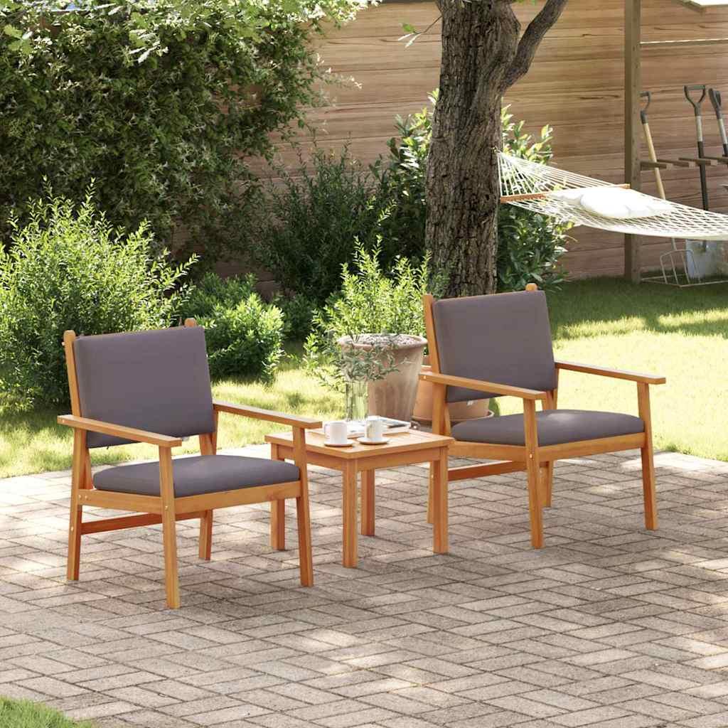 Silla de Jardín 2 uds. Madera de Acacia Sólida