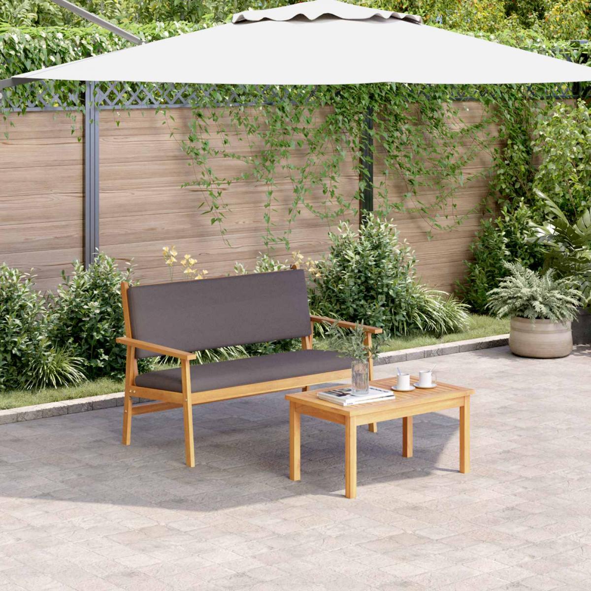Conjunto de sofás de jardín 2 uds