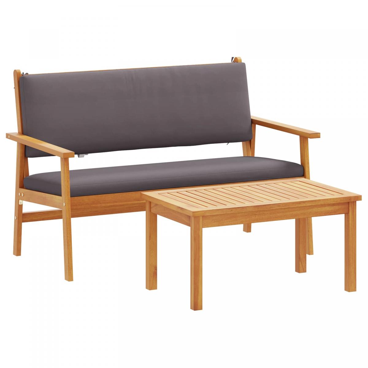 Conjunto de sofás de jardín 2 uds